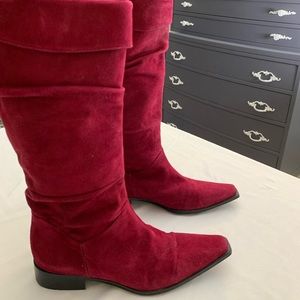 Red western style boots….